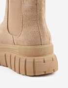 vices Botine Chelsea Bej pe Platformă Velar