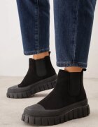 vices Botine Chelsea Negre pe Platformă Velare