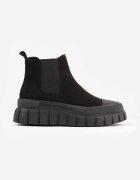 vices Botine Chelsea Negre pe Platformă Velare