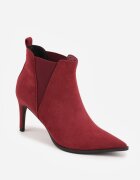 vices Botine Clasice Bordo cu Toc Subțire Decorate cu Elastic Allitta