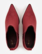 vices Botine Clasice Bordo cu Toc Subțire Decorate cu Elastic Allitta