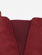 vices Botine Clasice Bordo cu Toc Subțire Decorate cu Elastic Allitta