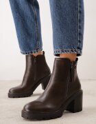 vices Botine clasice cu fermoar decorativ cu toc și talpă cu profil Milero Maro