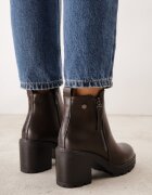 vices Botine clasice cu fermoar decorativ cu toc și talpă cu profil Milero Maro