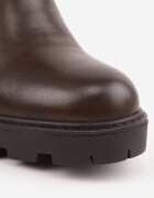 vices Botine clasice cu fermoar decorativ cu toc și talpă cu profil Milero Maro
