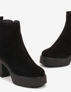 vices Botine Clasice Negre pe toc gros și Platformă Onimale