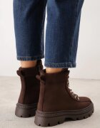vices Botine clasice traper cu talpă cu profil Oarneli Maro