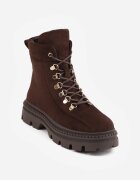 vices Botine clasice traper cu talpă cu profil Oarneli Maro