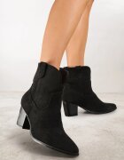 vices Botine Cowboy Negre cu toc Florefedi