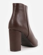 vices Botine elegante cu toc gros și vârf ascuțit Tunette Maro