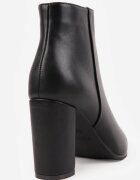 vices Botine elegante cu toc gros și vârf ascuțit Tunette Negre