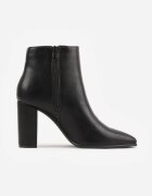vices Botine elegante cu toc gros și vârf ascuțit Tunette Negre