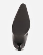 vices Botine Elegante Negre cu toc cui și carâmb în relief până la gleznă Tedvire