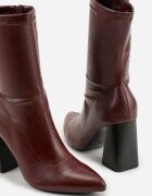 vices Botine Elegante Visinii cu toc gros cu carâmb mulat Alivitta