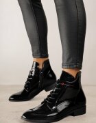 vices Botine Ghete Negre Lăcuite Indice