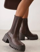 vices Botine înalte tip Chelsea cu toc gros și talpă cu profil Nijuma Maro