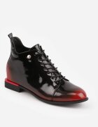 vices Botine Lăcuite Negru-Roșu în Stil Ghete Jenisse