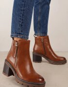 vices Botine Maro cu Toc decorate cu fermoar Lerinea