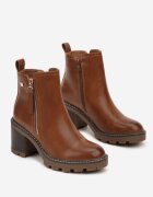 vices Botine Maro cu Toc decorate cu fermoar Lerinea