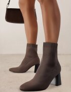 vices Botine Maro cu Toc Geometric cu Carâmb Elastic Adinelle