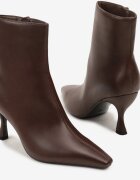 vices Botine Maro cu toc stiletto tip pisicuță Falunnea