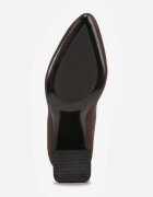 vices Botine Maro Elegante cu Toc gros cu tija tip șosetă Rasoria