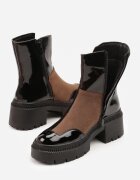 vices Botine Maro Lăcuite cu Banderolă Decorativă Rivavie