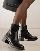 vices Botine Mulate Negre până la gleznă pe toc bloc Alevitta