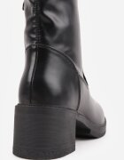 vices Botine Mulate Negre până la gleznă pe toc bloc Alevitta