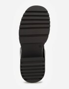vices Botine Negre Biker cu gambă imitând cracul pantalonului cu catarame Reiladia