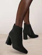 vices Botine Negre Clasice Căptușite cu toc Ittamara