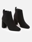 vices Botine Negre Clasice Căptușite cu toc Ittamara