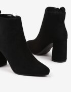 vices Botine Negre Clasice Căptușite cu toc Ittamara