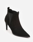 vices Botine Negre Clasice pe toc stiletto Decorate cu elastic Allitta