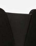 vices Botine Negre Clasice pe toc stiletto Decorate cu elastic Allitta