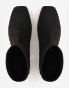 vices Botine negre cu carâmb elastic peste gleznă pe toc geometric Amori