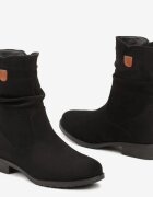 vices Botine Negre cu carâmb încrețit până la jumătatea gambei Helladina