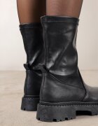 vices Botine Negre cu carâmb mulat în Stil Grunge Xillie
