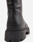 vices Botine Negre cu carâmb mulat în Stil Grunge Xillie