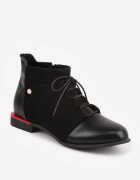 vices Botine Negre cu carâmb șiretat Ozvila