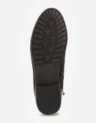 vices Botine Negre cu Inserții Lăcuite în Stil Crocodil Olitta