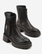 vices Botine Negre cu Panglică Decorativă Rivavie