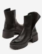 vices Botine Negre cu Panglică Decorativă Rivavie