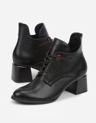 vices Botine Negre Cu șireturi Cu toc gros Cu carâmb asimetric Salles