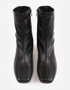 vices Botine Negre cu Toc Conic cu Carâmb Ajustat Giosella