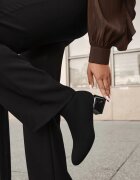 vices Botine Negre cu Toc Conic cu Carâmb Tip șosetă Aturrie