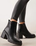 vices Botine Negre cu toc Decorate cu fermoar Lerinea