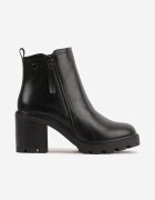 vices Botine Negre cu toc Decorate cu fermoar Lerinea