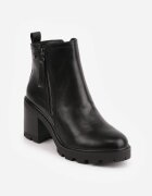 vices Botine Negre cu toc Decorate cu fermoar Lerinea