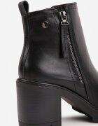 vices Botine Negre cu toc Decorate cu fermoar Lerinea